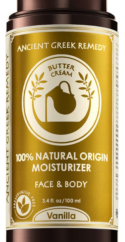 Ancient Greek Remedy Organic Face Moisturizer for Dry Skin – Anti-Aging Cream 3.4 oz