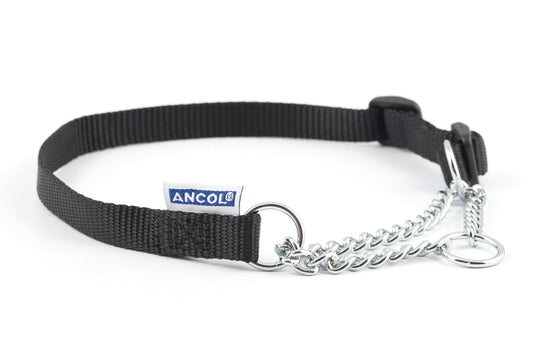 Ancol Nyl Chain Check Col Blck S2-4