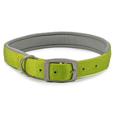 Ancol Viva Padded Buckle Collar Lime 45-54cm