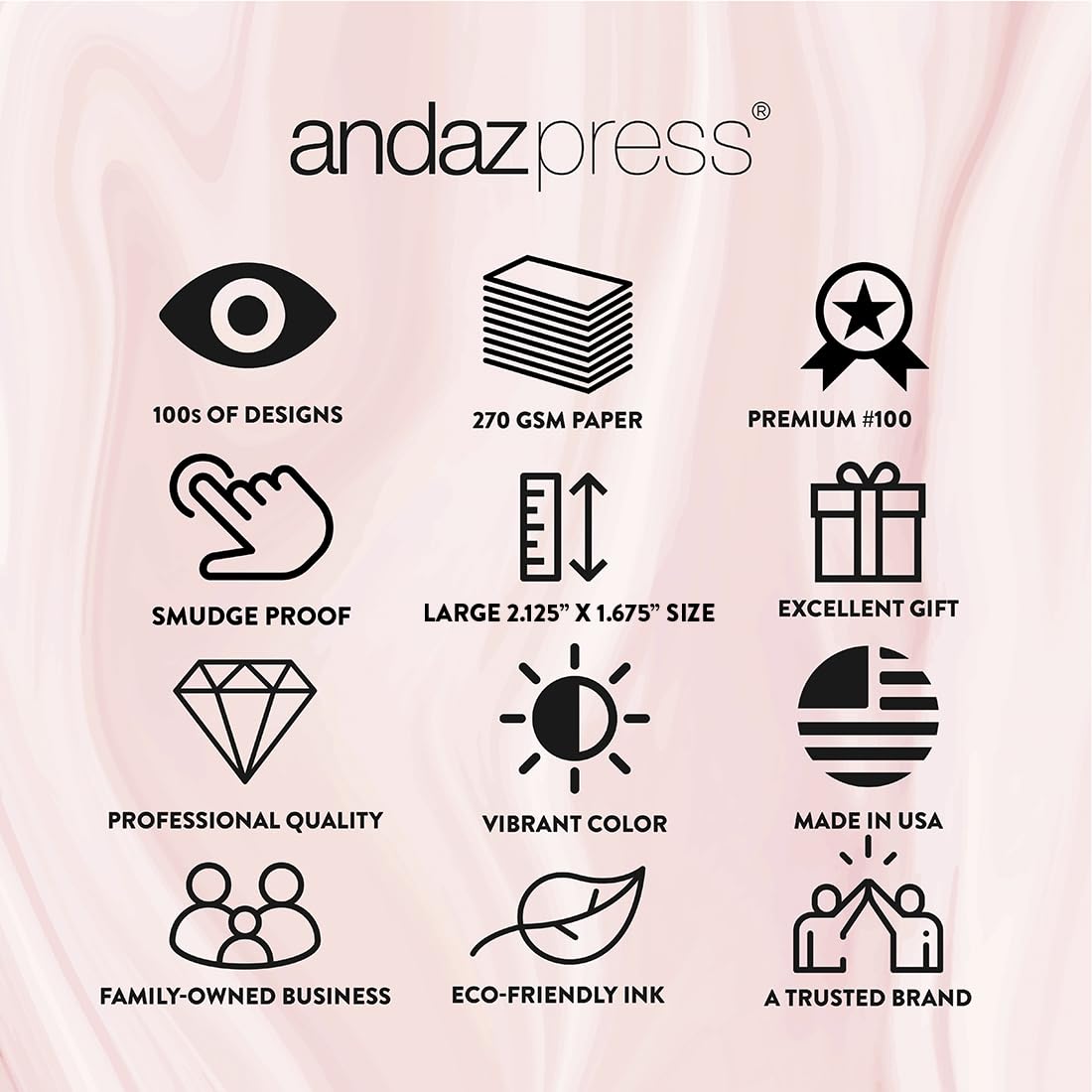 Andaz Press Bridal Shower Lip Balm Favors – Black & White Modern 12-Pack