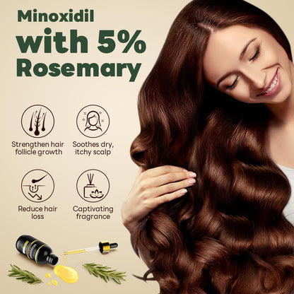Andelusita 5% Minoxidil with Rosemary & Biotin – Hair & Beard Growth Serum