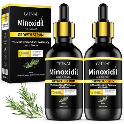 Andelusita 5% Minoxidil with Rosemary & Biotin – Hair & Beard Growth Serum