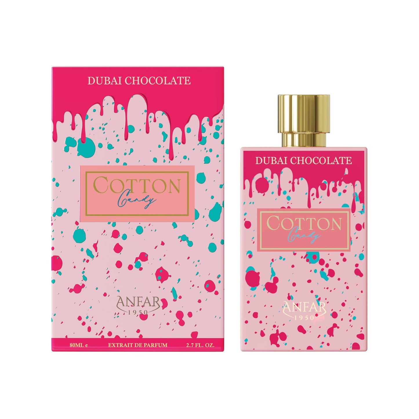 Anfar 1950 Dubai Chocolate Cotton Candy EDP 80ml – Long-Lasting Oriental Gourmand