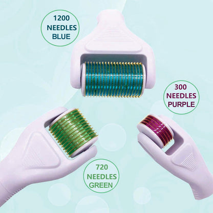 Angel Kiss 4-in-1 Titanium Derma Roller Set for Face, Body, Scalp & Beard