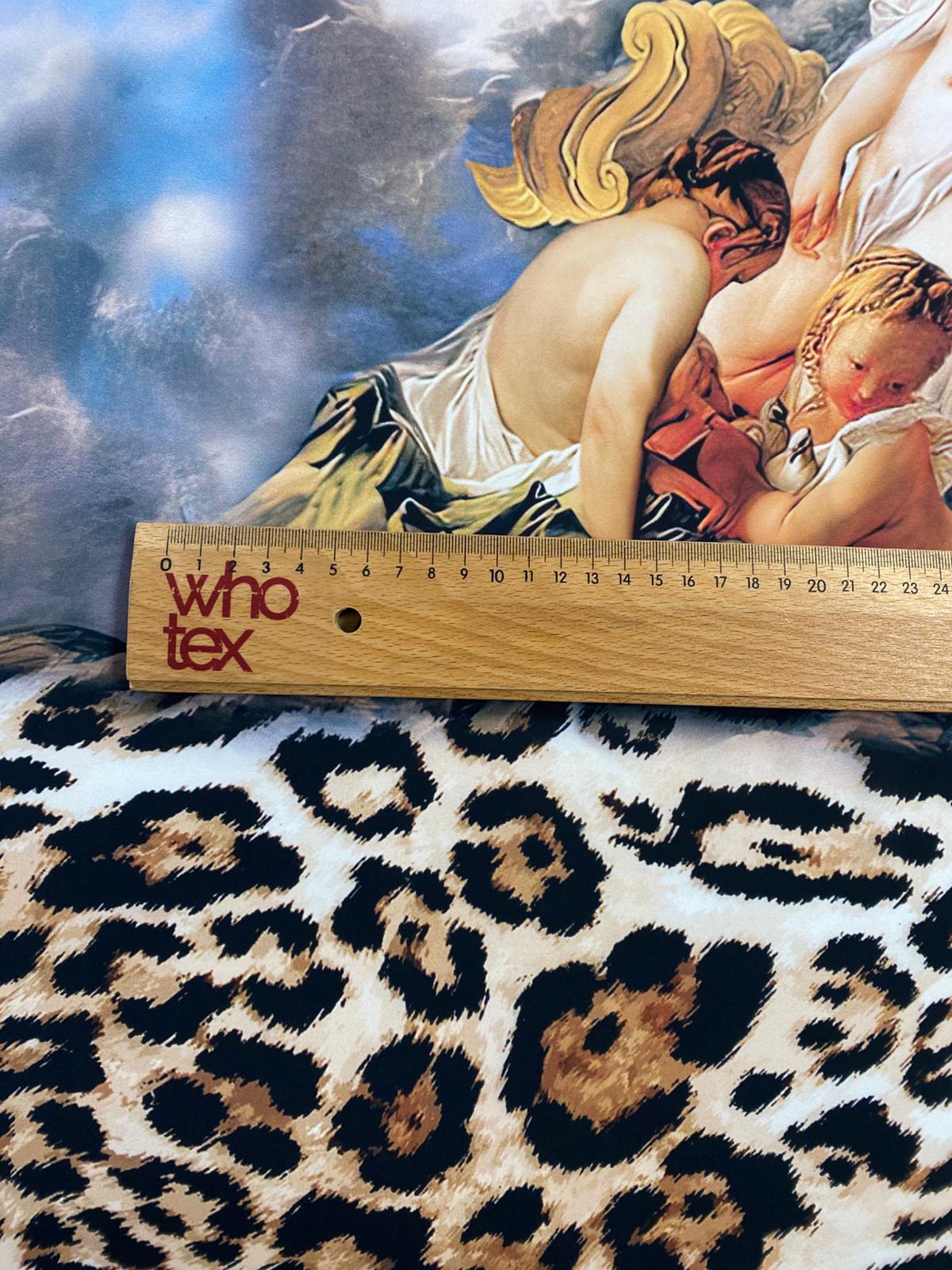 Angel Leopard Print Fabric Sold by Metre