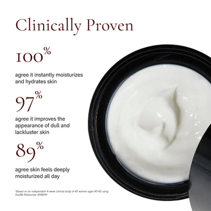 Soufflé Moisturizer by Angela Caglia – Lightweight, Antioxidant-Rich Hydration with Goat Milk & Aloe | Fragrance-Free 1.7 oz
