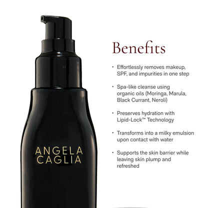 Angela Caglia Neroli Cleansing Oil – Lipid-Lock Hydration Makeup Remover & Face Cleanser