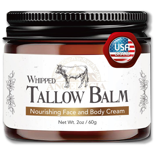 ANGELYCIA Beef Tallow for Skin — 100% Grass-Fed Handmade Tallow Balm for Face & Body
