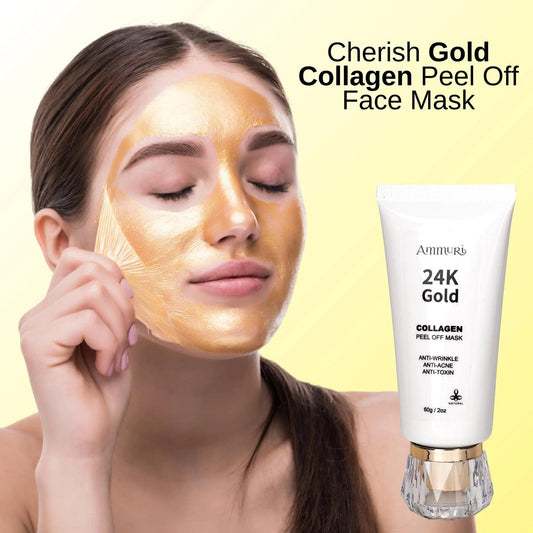 Ammuri 24K Gold Face Mask - Collagen Peel Off Mask