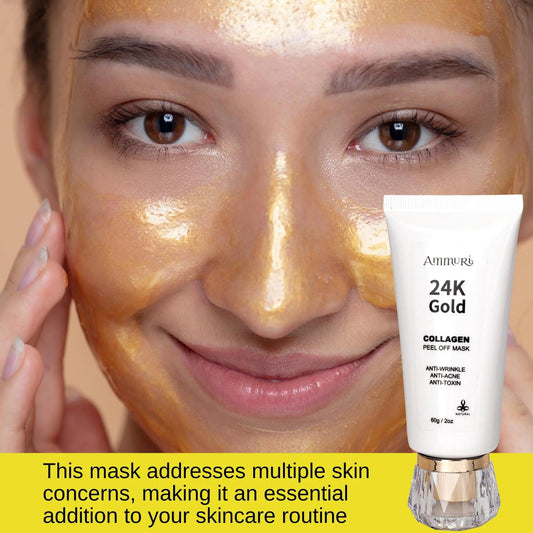 Ammuri 24K Gold Face Mask - Collagen Peel Off Mask