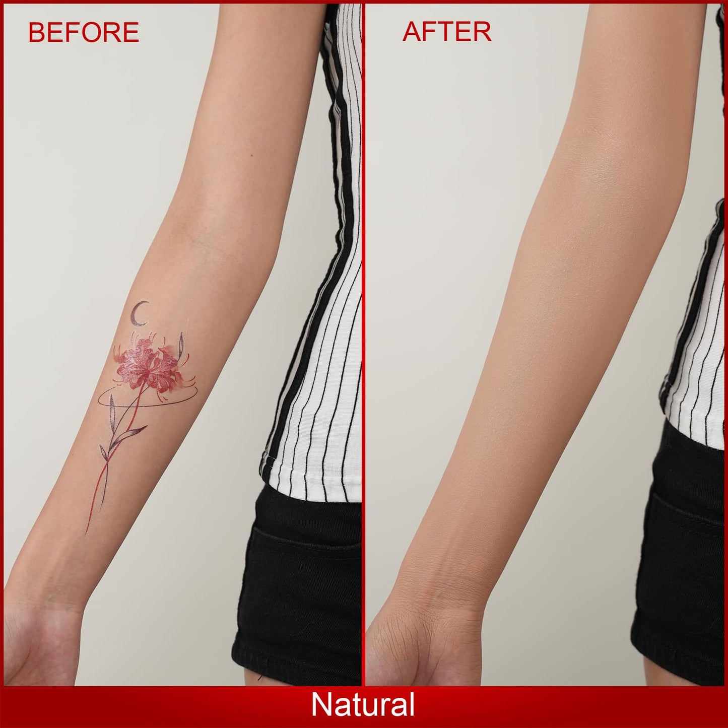 ANJOROUSA Body Coverage Perfector – Waterproof Tattoo Cover Up Makeup & Body Foundation (Bronze)