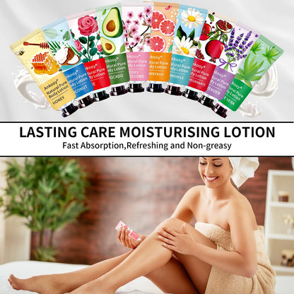 ANKOOY 36-Pack Body Lotion Gift Set | 10 Fragrances, Travel-Size Hydration