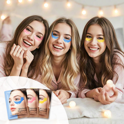 ANPODE 30 Pairs Tri-Color Star Under Eye Patches – Hydrogel for Puffy Eyes & Dark Circles