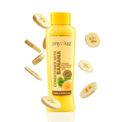ANYELUZ Banana Conditioner | Deep Conditioning with Olive Oil for Fragile & Damaged Hair