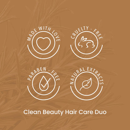ANYELUZ Rosemary Shampoo & Aloe Conditioner Set – Hydration, Volume & Shine