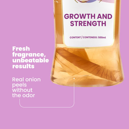 Anyeluz Onion Shampoo & Conditioner Set — Salt-Free & Keratin-Safe with Biotin (16.9 oz x 2)