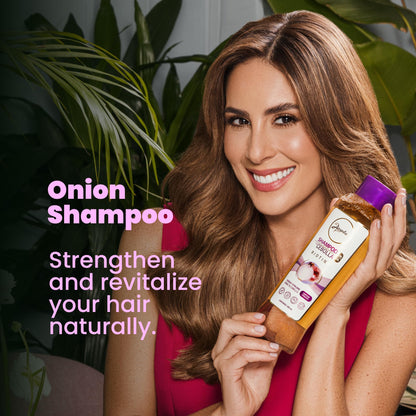 ANYELUZ Onion Shampoo – Odorless, Oil Control, All Hair Types (Salt & Paraben Free)