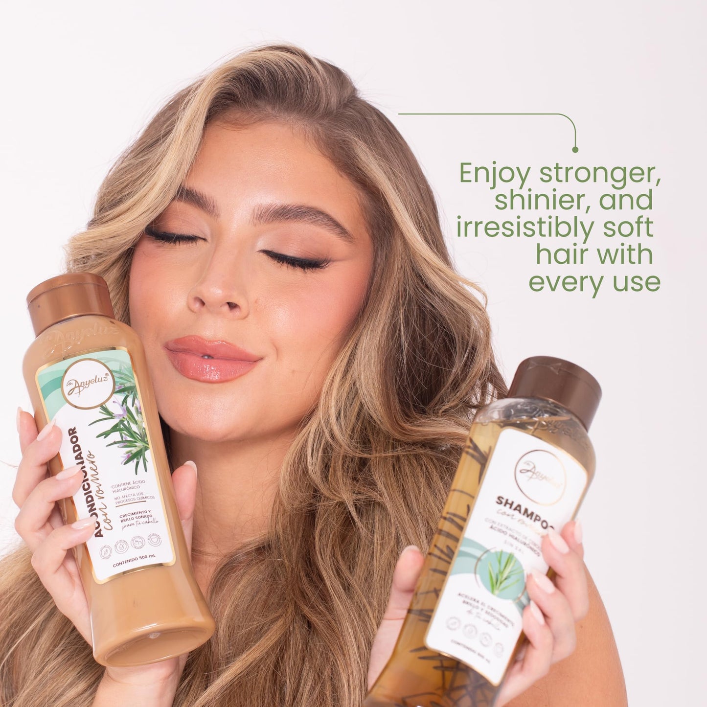 Anyeluz Rosemary Shampoo – Strengthens Hair, Protects Against Styling Damage, All Hair Types