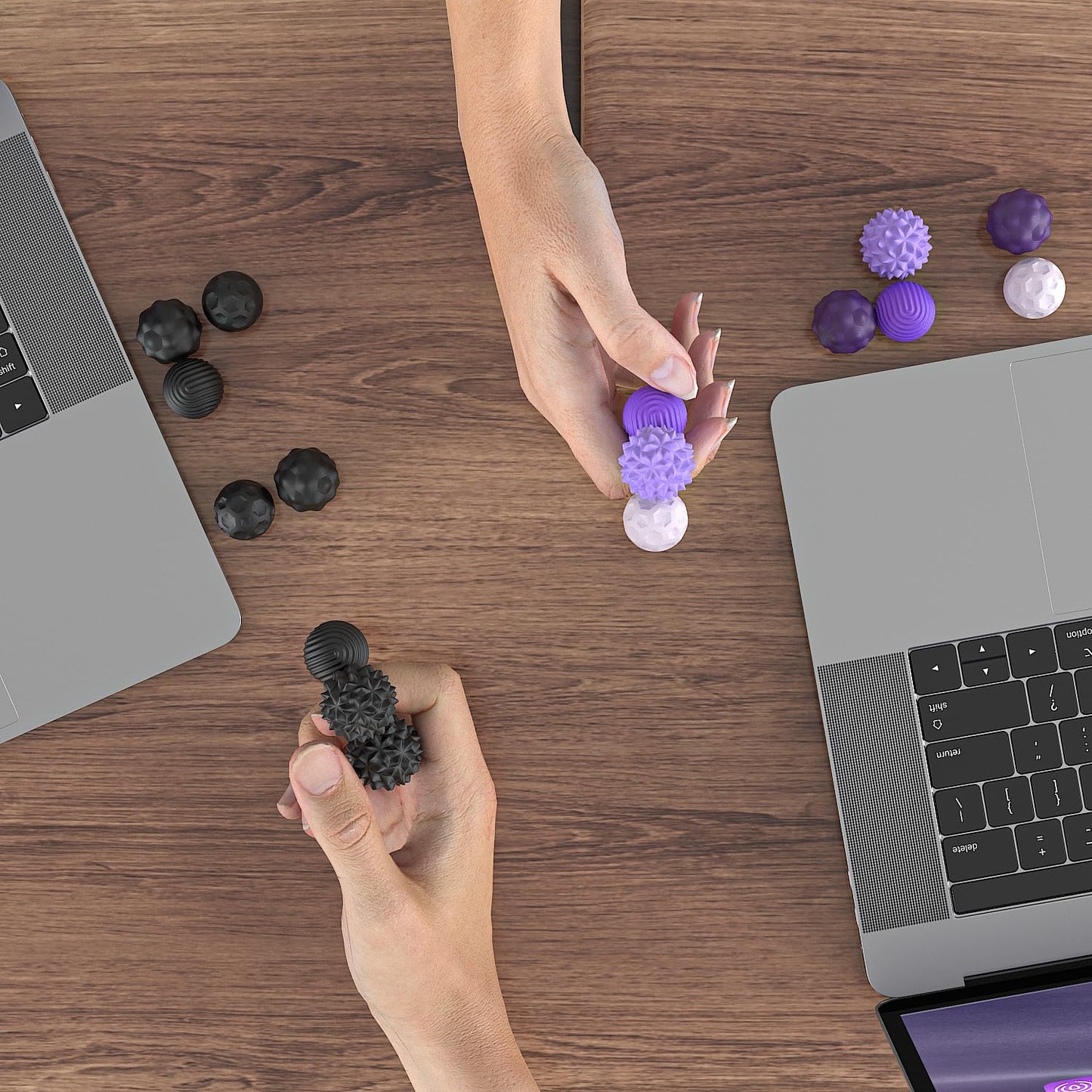 AotBlcer Magnetic Balls Fidget Toy – 8pcs Silicone Shell Desk Stress Relief for Adults