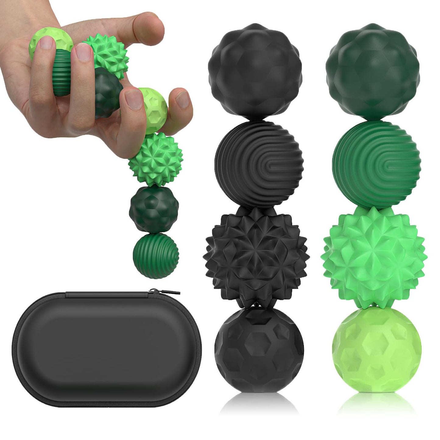 AotBlcer Magnetic Balls Fidget Toy – 8pcs Silicone Shell Desk Stress Relief for Adults