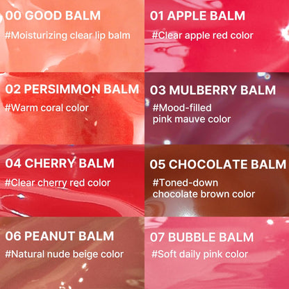 AOU GLOWY TINT BALM - Hydrating Lip Tint with Natural Gloss | 0.12oz (05 Chocolate Balm)