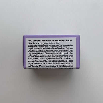 AOU GLOWY TINT BALM – Hydrating Mulberry Lip Tint with Natural Gloss