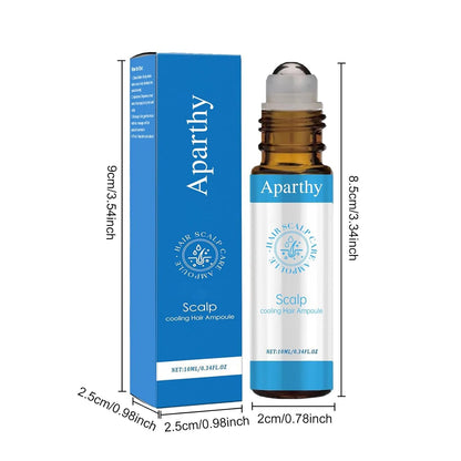 Aparthy Hair Growth Roll-On Serum – Advanced Menthol & Camellia Oleifera Seed Oil, 3-Pack, Non-Messy Rollerball for Men & Women