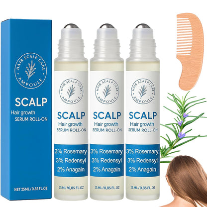 Aparthy Hair Growth Roll-On – Rosemary Serum for Thicker, Stronger Hair (3pcs)