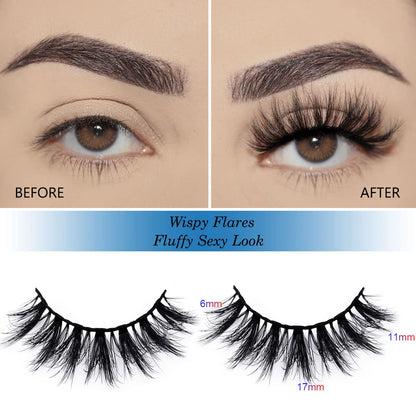 APCYUST Lashes Bulk Wispy Eyelashes – 100 Pairs, 5 Styles, 15mm-18mm | Wholesale & Brand Custom