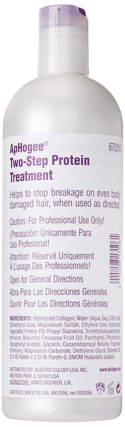 Aphogee Two-Step Treatment Protein for Damaged Hair – 16 oz