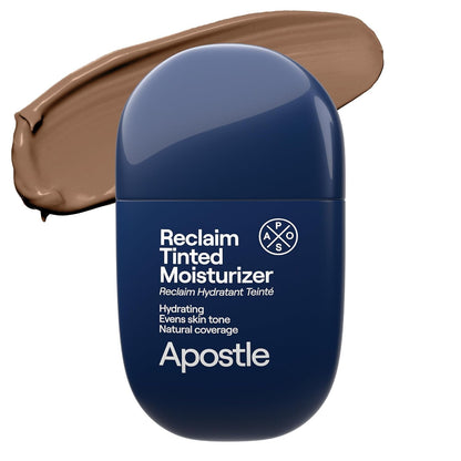 APOSTLE Reclaim Tinted Moisturizer for Men (5 Mandeville) – Hydrating, Buildable Coverage, Niacinamide + Hyaluronic Acid