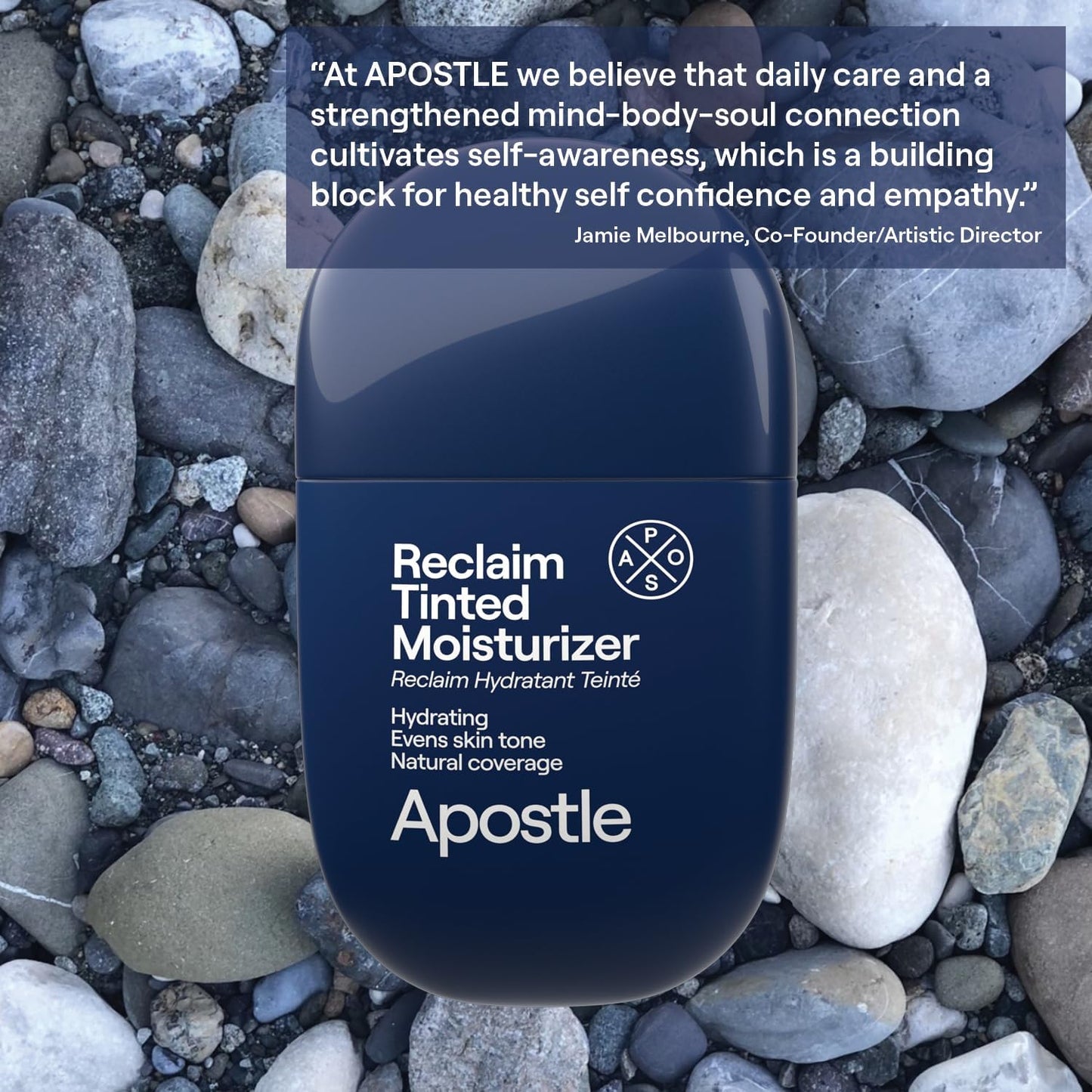 APOSTLE Reclaim Tinted Moisturizer for Men (12 Negril) – Buildable Coverage with Niacinamide & Hyaluronic Acid