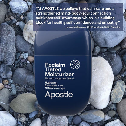 APOSTLE Reclaim Tinted Moisturizer for Men (12 Negril) – Buildable Coverage with Niacinamide & Hyaluronic Acid