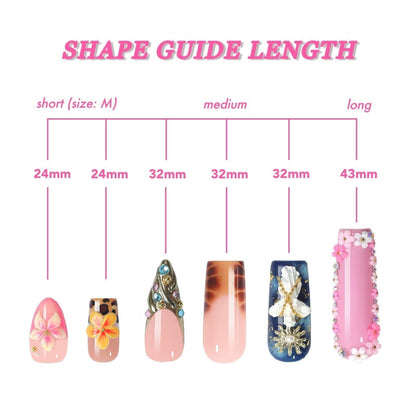 Appife Handmade Acrylic Square Press-On Nails – 10pc Brown & White Glossy Tips