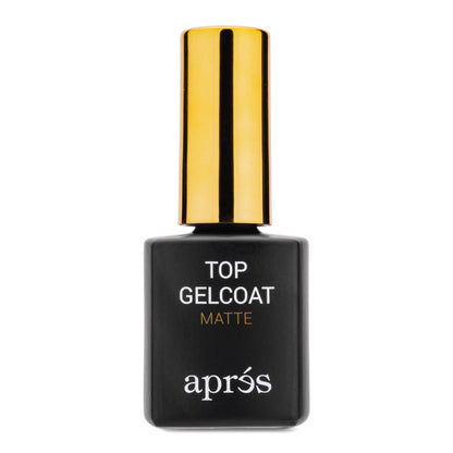 APRÉS Non-Wipe Matte Top Gel Coat 15ml – Matte Finish & Soak-Off Top Coat