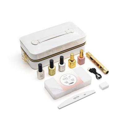 APRÉS Apres Ombre Gel-X Nail Extension Kit – 14 Sizes 00–09, Premium Quality, Natural Square Short