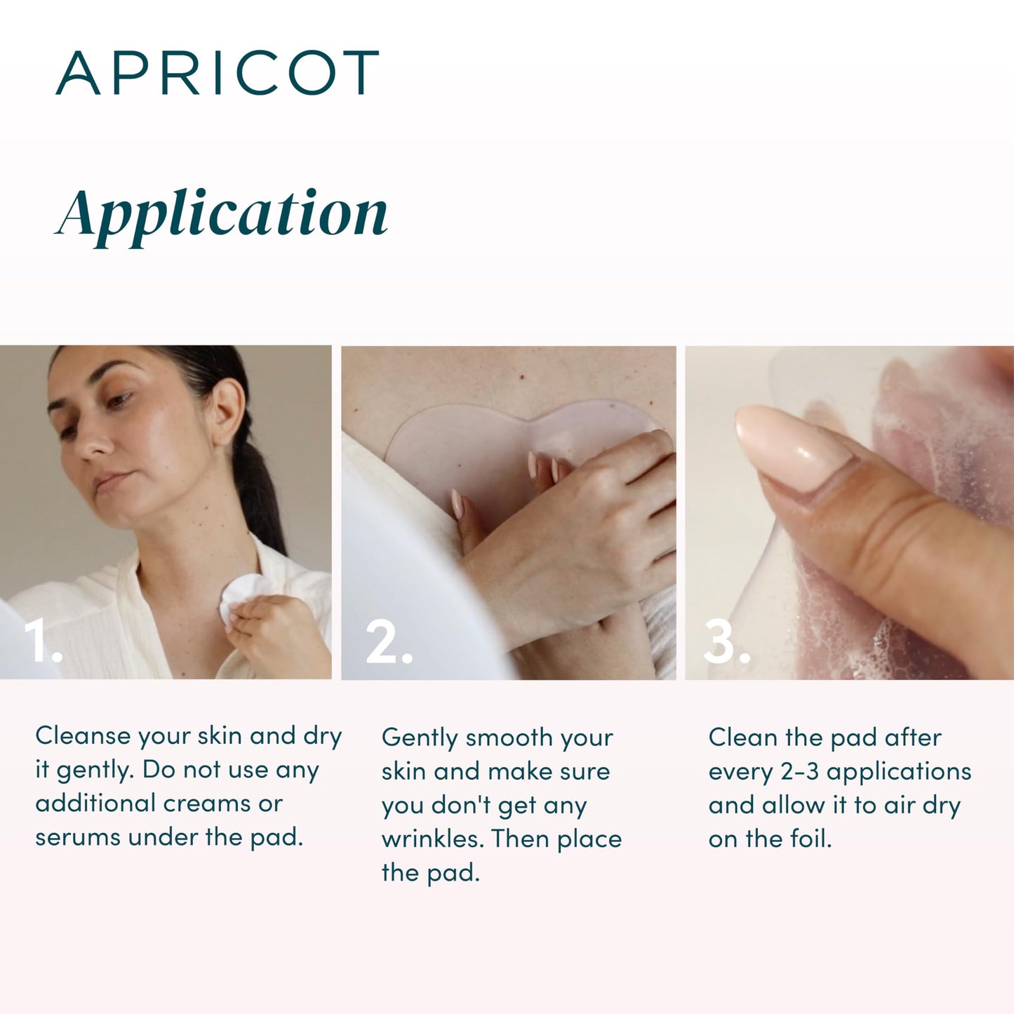 APRICOT Anti-Wrinkle Chest Pad – Reusable Silicone Décolleté Patch, Made in Germany