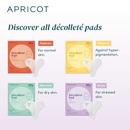 APRICOT Beauty & Healthcare Silicone Chest Pad with Ectoin – Reusable Décolletage Patch, Made in Germany