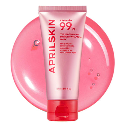 APRILSKIN TXA Niacinamide 99 Overnight Wrapping Mask | 8-Hour Toning, Firming & Pore Care