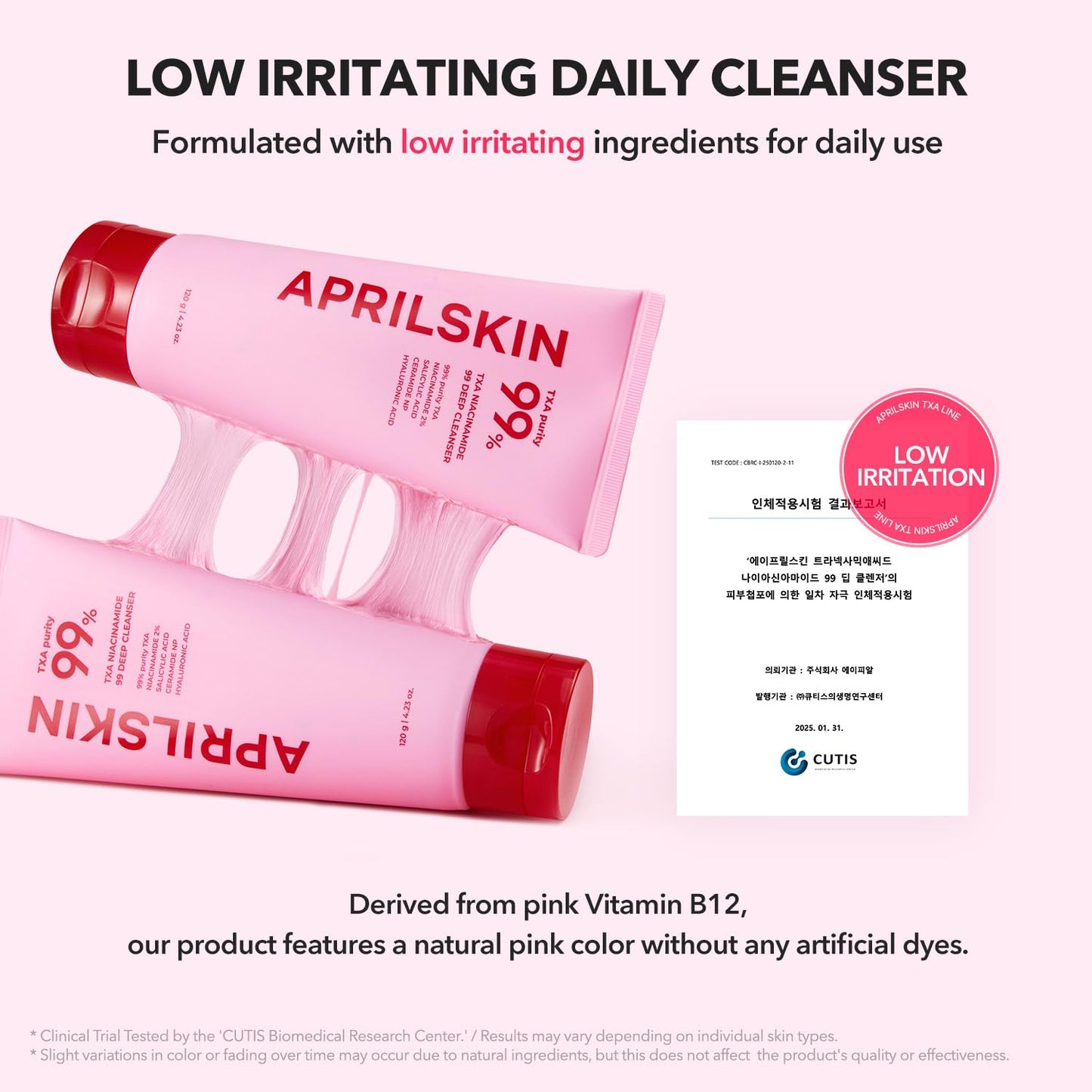 APRILSKIN TXA Niacinamide 99% Pink Bubble Gum Deep Cleanser | Pore & Blackhead Care | 4.23 fl oz