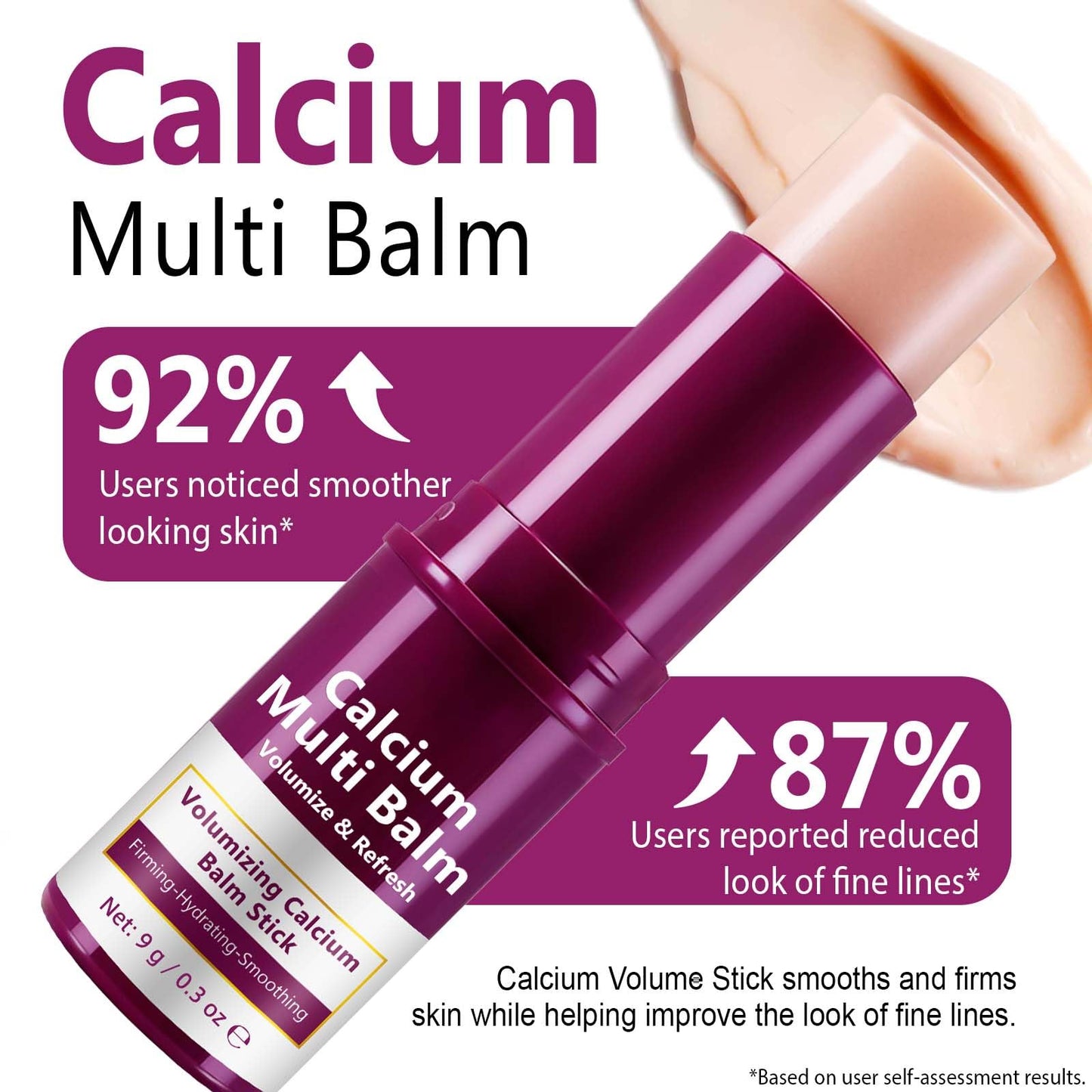 APUUFYQC Calcium Multi Balm Stick 3Pack – Firming, Hydration & Collagen Infusion