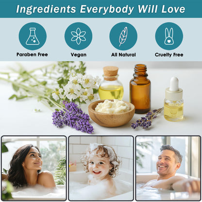 Aqua Elegante Spa Baskets for Women – Jasmine & Lavender Luxury Bath Set