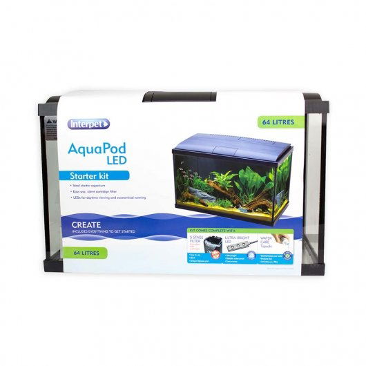 Aqua Pod Aquarium 45 Litres  - STARTER KIT