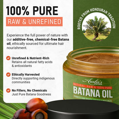 Raw Batana Oil for Hair Growth — 100% Pure & Organic 4oz | Araba's Shea