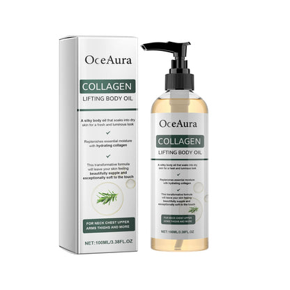 ARANYA Collagen Lifting Body Oil — Hydrating Silk Texture for Neck, Chest, Arms, and Thighs | 3.38 fl oz