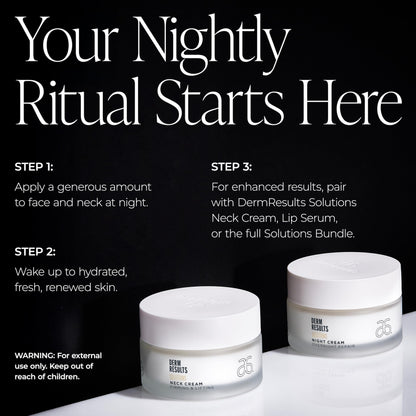 Arbonne DermResults Night Cream – Overnight Hydration with Tri-Lipid Complex (1.7 oz / 50 ml)