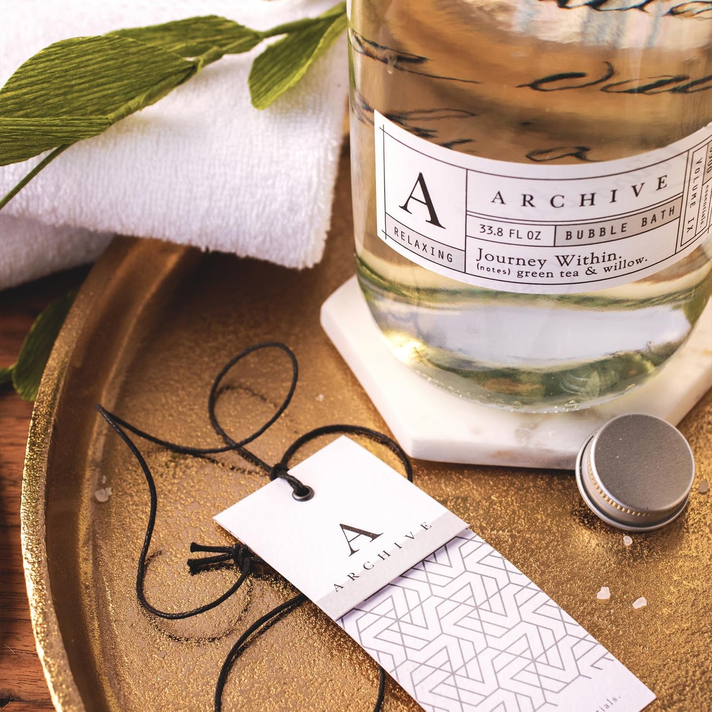 Archive Journey Within Bubble Bath for Adults – Green Tea & Willow Fragrance | Luxury Natural Oil Bubbles