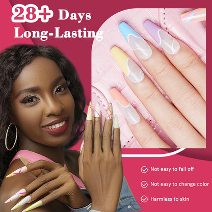 ARCWEISSO Gel Nail Polish Kit with UV Light — 36 Colors, Base & Top Coats