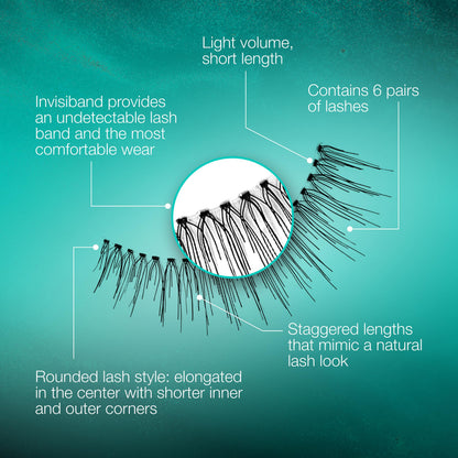 Ardell False Eyelashes 110 – Lightweight, Reusable Strip Lashes | 5 Pairs + Bonus Pair