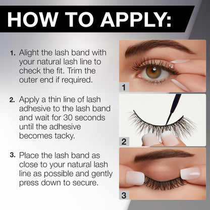 Ardell 3D Faux Mink Lashes – Lightweight Invisiband Demi Wispies (4 Pairs)